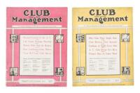 Club Management: The National Magazine of Executives of Town and Country Clubs. September & October, 1927