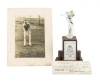 Hole in One Club trophy awarded to Captain Eddie V. Rickenbacker