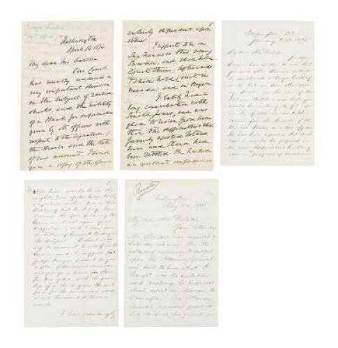 Three letters from Supreme Court Justice Stephen J. Field to William C. Ralston