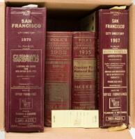 Four volumes of San Francisco City Directories