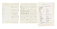 Five manuscript lists and one typed list of graves of Shoshone who enlisted or may have enlisted in the U.S. Army as soldiers or scouts