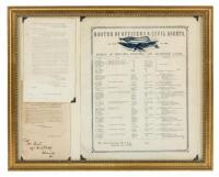 Roster of Officers & Civil Agents on duty in the Bureau of Refugees, Freedmen, and Abandoned Lands [with] two circular letters relating to the Bureau - all framed together