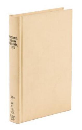 S. J. McCormick's Portland City Directory for 1875