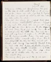 Manuscript diary of a young woman from England, with passages about playing golf in the 1890s