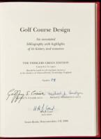 WITHDRAWN Golf Course Design: An annotated bibliography with highlights of its history and resources