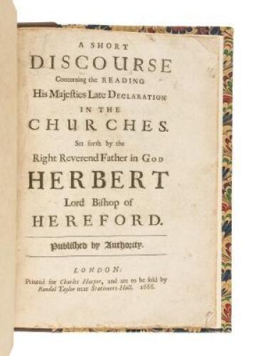 A Short Discourse Concerning the Reading His Majesties Late Declaration in the Churches.