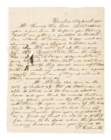 Letter re Mississippi auction of an “old Black” slave