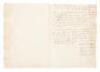 Negro Slave arson plot - N.Carolina legal document - 2