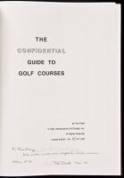The Confidential Guide to Golf Courses