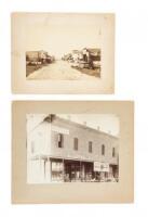 Two original photographs of "downtown" Sebastopol, California