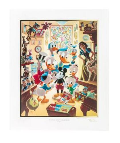 In Uncle Walt's Collectery - Full-size lithograph, Gold Plate Edition