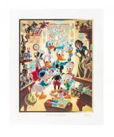 In Uncle Walt's Collectery - Full-size lithograph, Gold Plate Edition