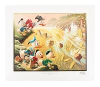 Dam Disaster at Money Lake - Full-size lithograph, Gold Plate Edition