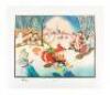 Snow Fun - Full-size lithograph, Gold Plate Edition