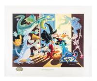 Halloween in Duckburg - Full-size lithograph, "Fifty Years of Ducks" edition