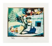 A Hot Defense - Mini Lithograph, Gold Plate Edition