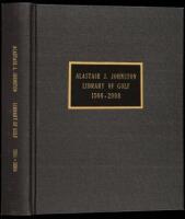 Alastair J. Johnston Library of Golf, 1566-2008