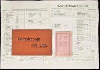 Three items from the Knaresborough Golf Club