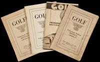 Golf: Professional Methods, British & American - four editions/printings