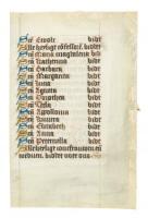 Illuminated manuscript leaf from an unidentified work