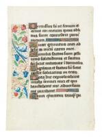 Illuminated manuscript leaf from an unidentified work