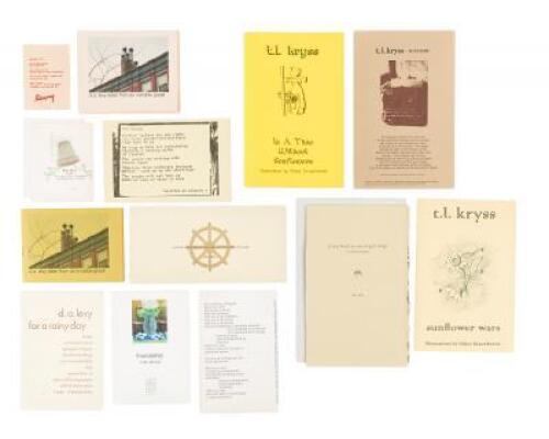 14 pieces of ephemera by Cleveland poets D.A. Levy and T.L. Kryss