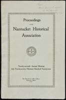 The Story of Golf - in Proceedings of the Nantucket Historical Association, 1921