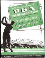 Twenty-Fourth [PGA Golf] Championship 1941…Cherry Hills Club, Denver, Colorado, July 7th-13th. Official Souvenir Book and Program