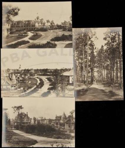 Four vintage silver photographs of early Pinehurst, North Carolina