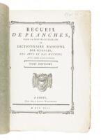 Recueil de Planches, pour la Nouvelle Edition du Dictionnaire Raisonné des Sciences, des Arts et des Métiers. Avec leur Explication. Tome Huitieme.