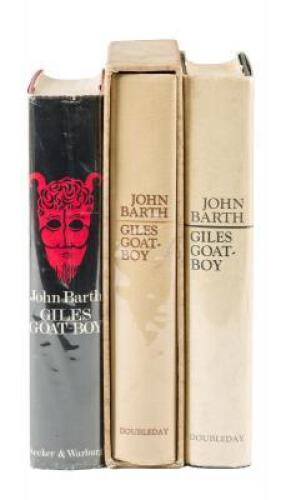 Giles Goat-Boy or, The Revised New Syllabus - three editions, each signed