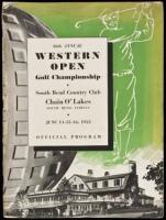 36th Annual Western Open Golf Championship, South Bend Country Club, Chain O'Lakes - Official Program