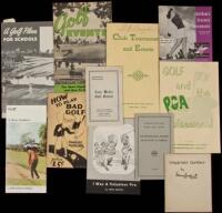 Collection of golf booklets - histories, humor, reference, etc.