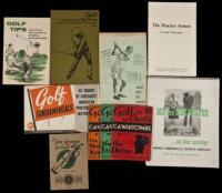 Eighteen booklets of golf instruction