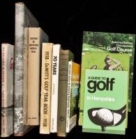 Twenty-five books and booklets on golf courses, golf holidays, etc.
