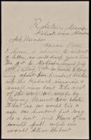 Autograph Letter, signed from a miner in the Alaskan Gold Rush