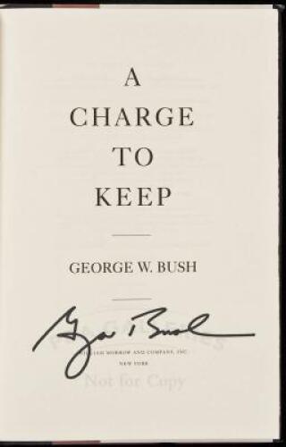 A Charge to Keep. - Autographed