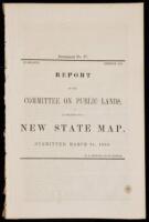 Report of the Committee on Public Lands, in relation to a New State Map.
 Submitted, March 21, 1855