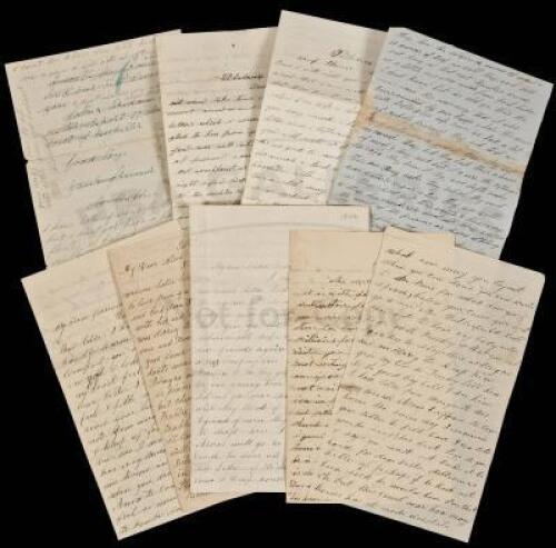 Archive of approx. 60 letters from William Hibbard, serving in Co. B, 160th Regt. New York Volunteers, to his wife Delia Hibbard, of Palmyra, New York