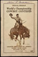 World's Championship Cowboy Contest - Official Program