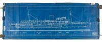 Four original ship plans for Zane Grey's yacht "Fisherman II"