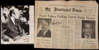Two items signed by Gerald Ford