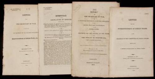 Four early U.S. Government reports of the fur trade and trade with the Indians