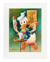 Live it Up Donald, You're 50! - Medium-size lithograph, Regular [only] Edition