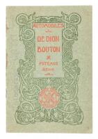 Voitures et Moteurs à pétrole de Dion-Bouton.