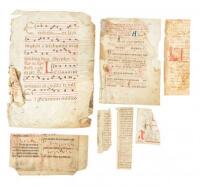 Eight miscellaneous fragments from early manuscripts