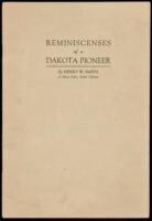 Reminiscenses [sic] of a Dakota pioneer (wrapper title)