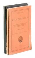 Four volumes on California viticulture and wine industry