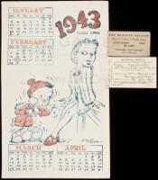 Three ephemeral items relating to Japanese-Americans and World War II