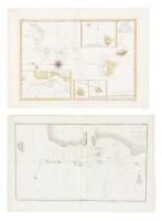 Two engraved charts/maps of Tonga